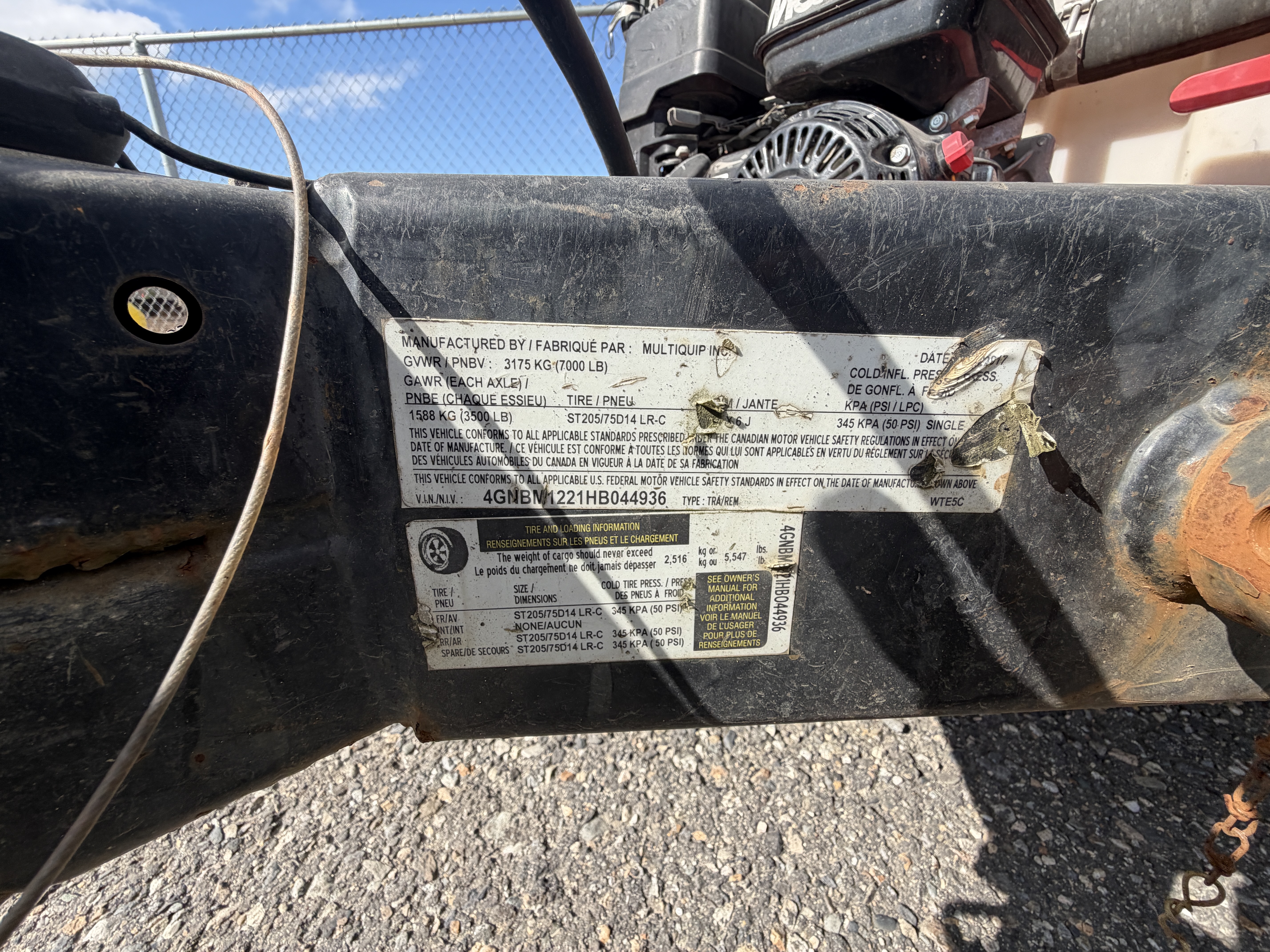 Multiquip Trailer-Mounted Water Tank — $4,800 — photo 5